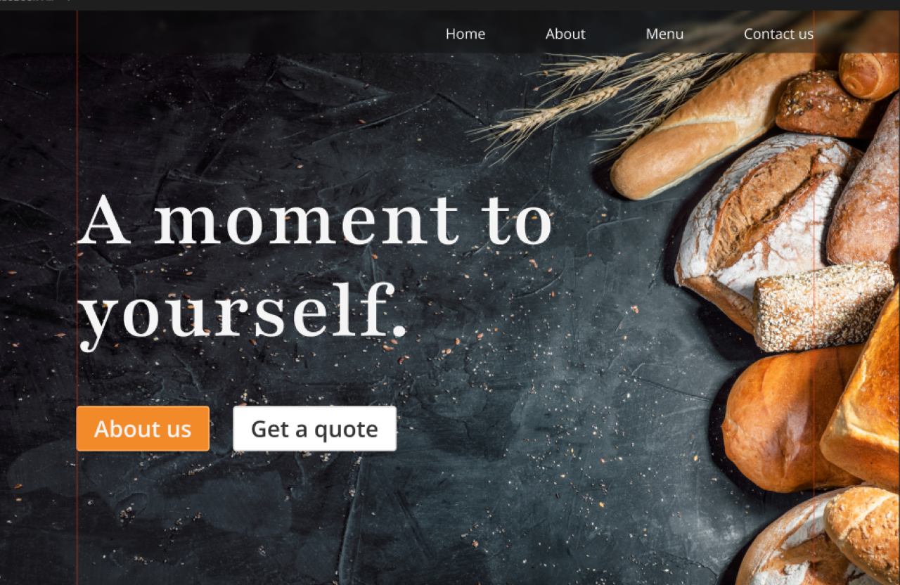 bakery website cover